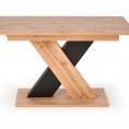 Blagovaonski stol na razvlačenje XARELTO, wotan hrast/crna