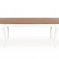 Blagovaonski stol na razvlačenje WINDSOR 160-240/90, tamni hrast/bijeli