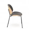 Blagovaonska stolica K467, hrast/tamno siva