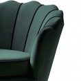 Fotelja ANGELO, tamno zelena/crna