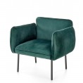 Fotelja BRASIL, tamno zelena/crna
