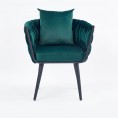 Stolica/fotelja AVATAR II, tamno zelena/crna