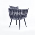Stolica/fotelja AVATAR II, sivo/crna