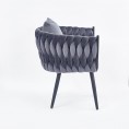 Stolica/fotelja AVATAR II, sivo/crna