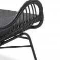 Fotelja IKARO II, crna/siva