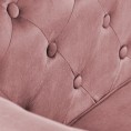 ERIKSEN fotelja, roza/crna