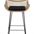 Barska stolica H105, natur/crna