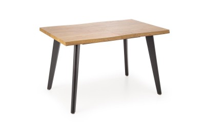 Blagovaonski stol na razvlačenje DICKSON 2, 150-210/90 cm, natural/crni
