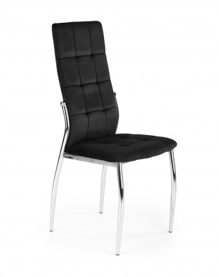 Blagovaonska stolica K416, baršun, crna