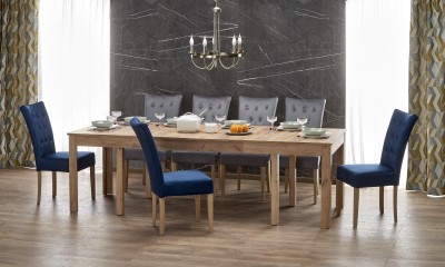 Blagovaonski stol na razvlačenje SEWERYN, craft hrast, 160-300/90 cm