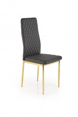 Blagovaonska stolica K501, eko koža, crna
