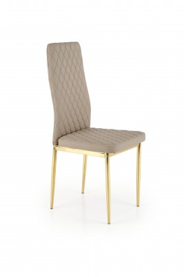 Blagovaonska stolica K501, eko koža, cappuccino