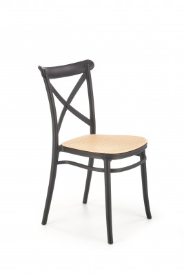 Blagovaonska stolica K512, crna/smeđa