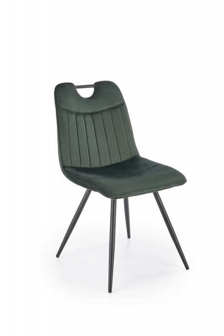 Blagovaonska stolica K521, baršun, tamno zelena