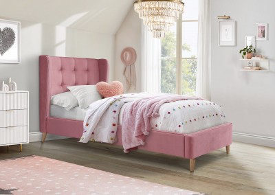 Krevet ESTELLA, 90 cm, roza
