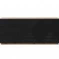 Komoda 167 cm asha z szufladami artisan czarny mat3240 man 0