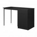 Biurko nicole z szuflada 120 cm czarny mat czarne nozki4240 man 3