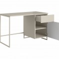 Biurko asha z szuflada 120 cm kaszmir kaszmirowy stelaz3548 man 3