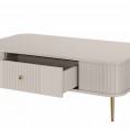 Stolik kawowy z szuflada vesper 103x60 cm kaszmir zlote nogi2824 man 2