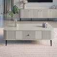 Stolik kawowy z szuflada vespera 103x60 cm kaszmir czarne nogi0620 man 0