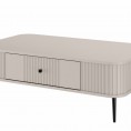 Stolik kawowy z szuflada vesper 103x60 cm kaszmir czarne nogi4547 man 1