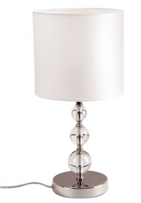 Stolna lampa ELEGANCE T0031, krom/krem bijela
