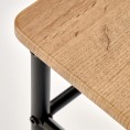 FAUST set + 4 stolice boja: prirodni hrast / crna