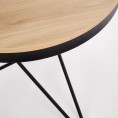 LEILA c.table, prirodna / crna