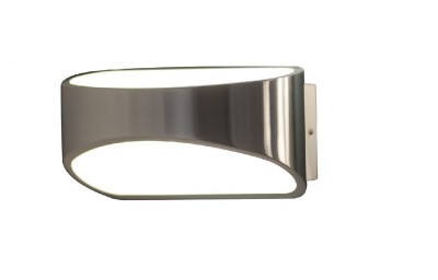 LED zidna lampa HUGO W0053, aluminij/bijela