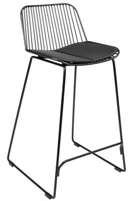 MILES metalna barska stolica 76 cm, crna