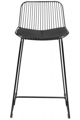MILES metalna barska stolica 66 cm, crna