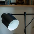 Stolna lampa BLACK T0025, bijelo/crna
