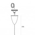 Kabel za viseće lampe MHT1-P15 1.5M, bijeli poklopac