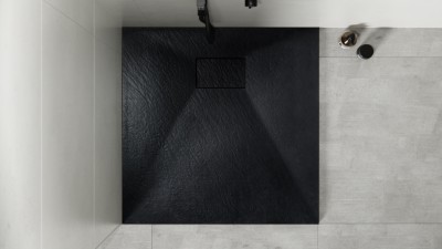 Kvadratna tuš kada VEXO BLACK, više dimenzija