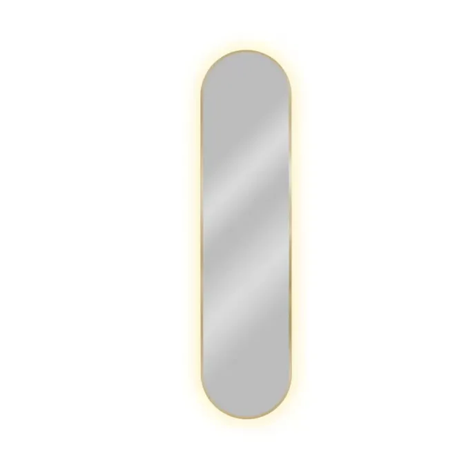 Ogledalo s LED rasvjetom BRIGHT PASTILLE, 155x40, zlatna