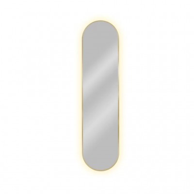 Ogledalo s LED rasvjetom BRIGHT PASTILLE, 155x40, zlatno
