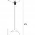 Viseća lampa COMET P0433, crna