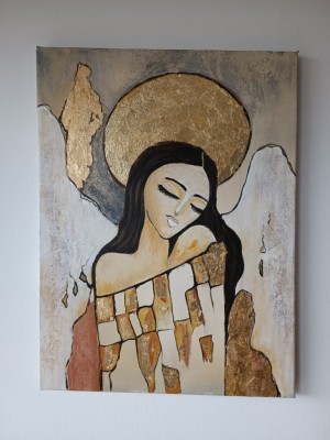 Umjetnička slika ANGEL ARIEL, 60×40 cm