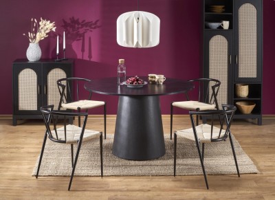 Okrugli stol GINTER, 120 cm, crni