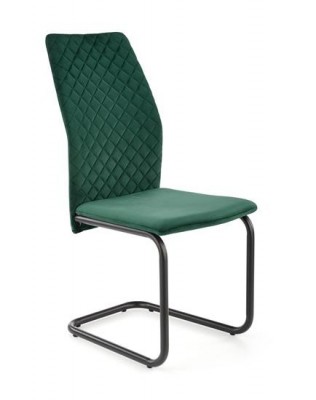 Blagovaonska stolica K444, baršun, zelena