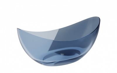 Prozirna samostojeća kada AXYA, blue wave, 180 x 80 cm