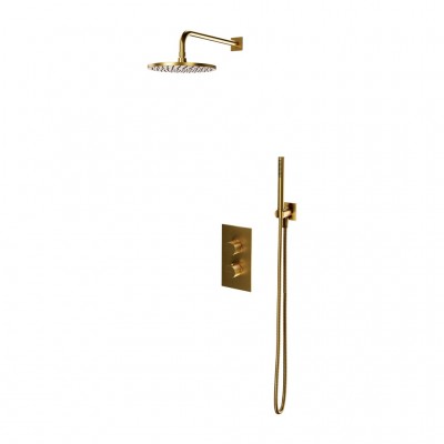 Ugradbeni termostatski tuš set CONTOUR, polirano zlato