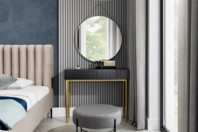 NICOLE okruglo ogledalo, 80 cm, zlatno