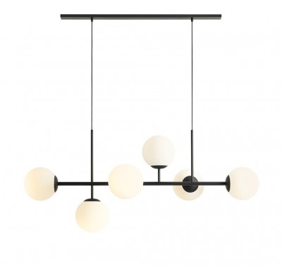 Viseća široka lampa FIN 6, crna