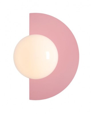 Zidna lampa LOOP BABY PINK, roza