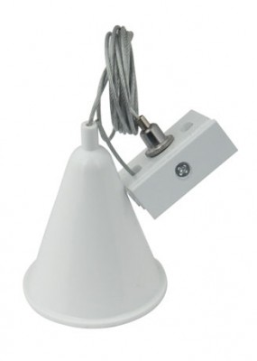 Kabel za viseća svjetla, sustav tračnica, MAX MHT1-KIT, 2M, bijeli poklopac