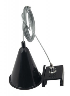 Kabel za viseća svjetla, sustav tračnica, MAX MHT1-KIT, 2M, crni poklopac