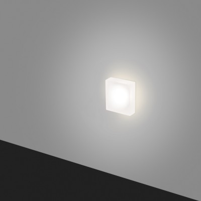 Zidna lampa LESEL 008 L, bijelo staklo