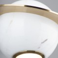 Viseća lampa URANOS P0413, bijela/zlatna