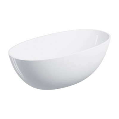Samostojeća kada SHELL M+ 148 x 75 cm, bijela sjaj